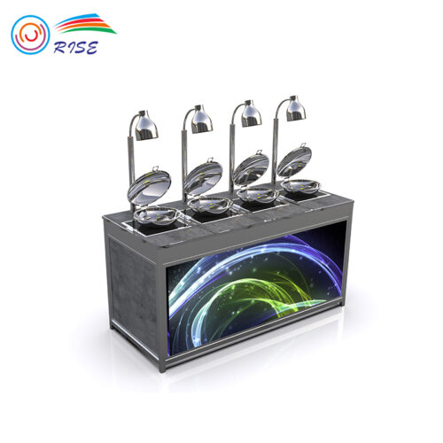 Live Cooking Counter Manufacturer | Chaffing Dish Counter With Hot Plate