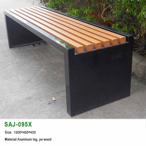 Park Outdoor Benches Manufacturer | Galvanize+HDPE (SAJ-095X)