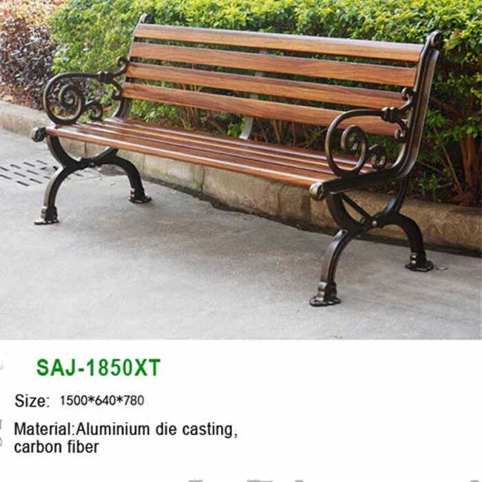 Hotel Outdoor Benches Manufacturers | Cast Aluminum Frame+ Carbon Fiber Wood (SAJ-1850XT)