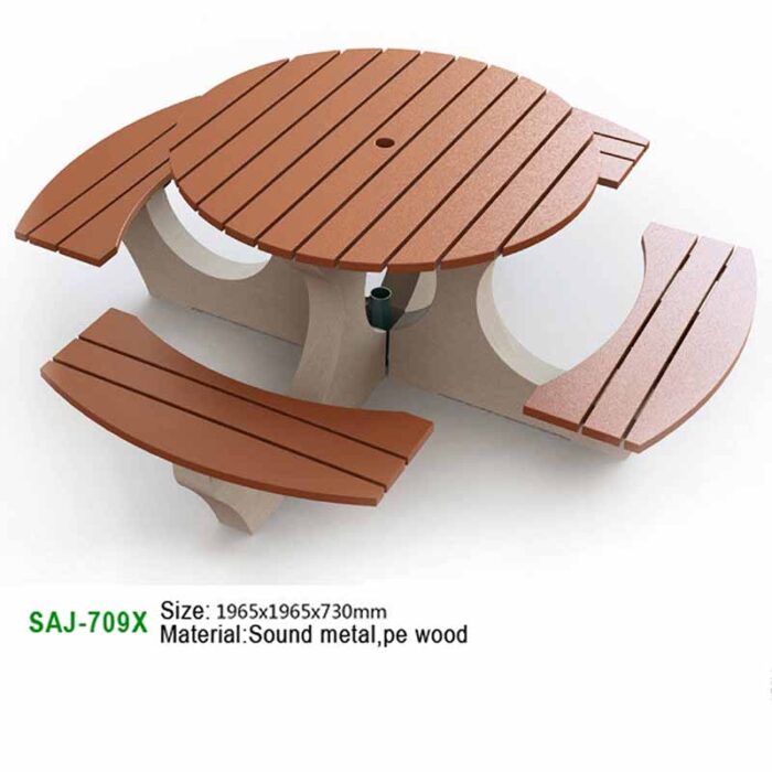 Park Outdoor Benches | PE+METAL (SAJ-799X)
