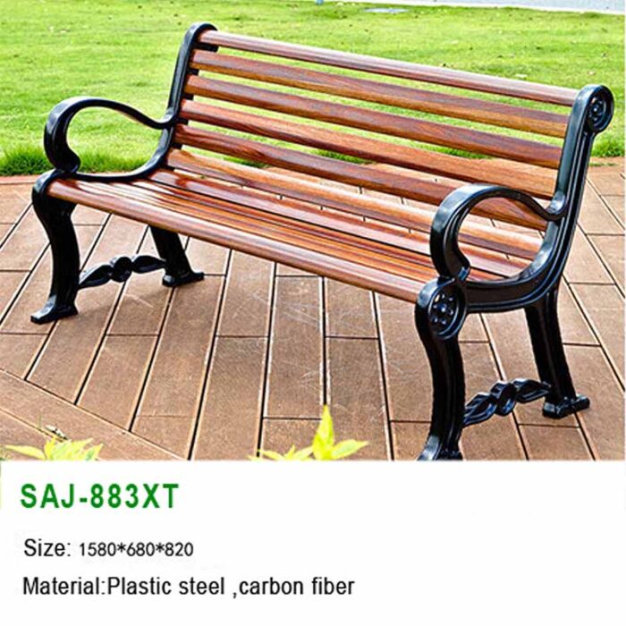 Park Outdoor Benches Manufacturer | Galvanized Steel Frame (SAJ-883XT)